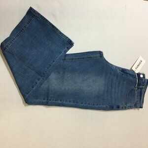 Funuca Straight Leg Jeans for Women ,High Waisted Wide Leg Loose ,Blue, Size 6